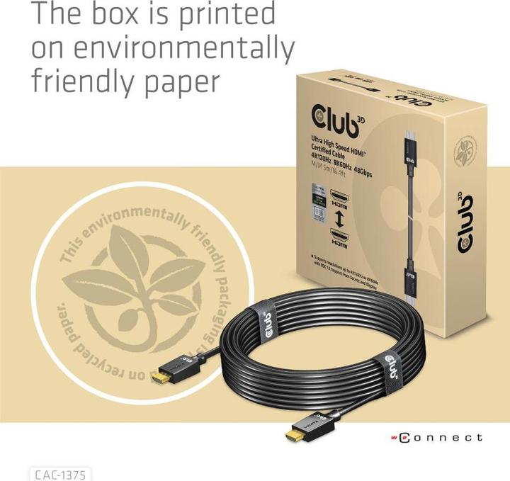 Immagine prodotto Club 3D HDMI (Typ A) — HDMI (Typ A) (10 m, HDMI)