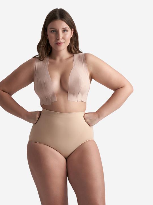 Produktbild Bye Bra K?Rperband 5m X 6,5 cm + 3 Paare Satin Nippel Abdeckungen Nude (One Size, Einzelpack)