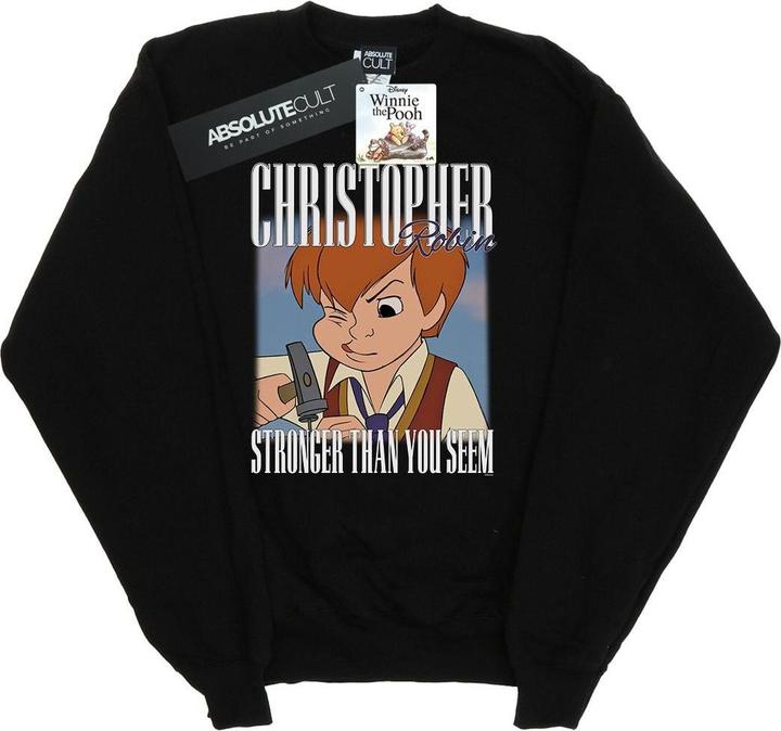 Actual product image Disney Boys Winnie The Pooh Christopher Robin Montage Sweatshirt (116)