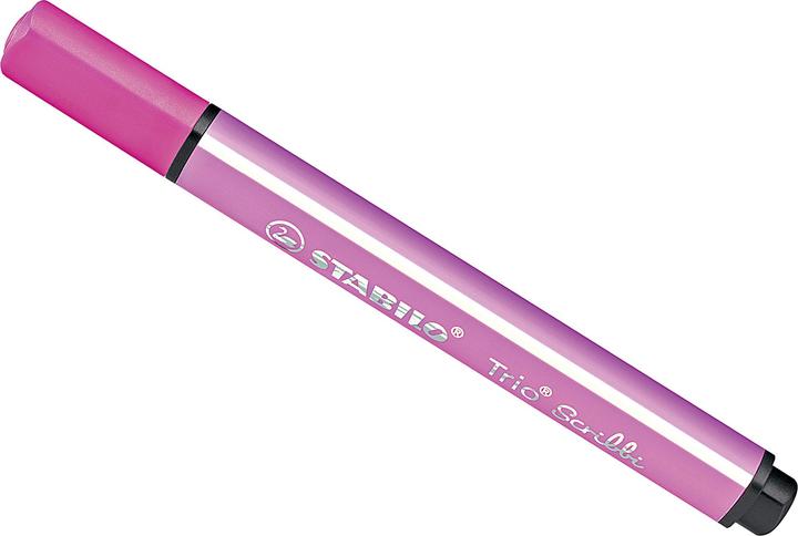 Produktbild STABILO Trio Scribbi Gefederter Dreikant-Filzstift (Rosa, 1 x)