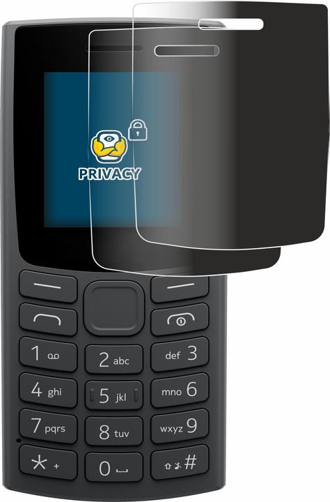 Productafbeelding BROTECT Anti-spionnetje privacyfolie Beschermfolie tegen blauw licht (2 Stuk, Nokia 105 (2023))