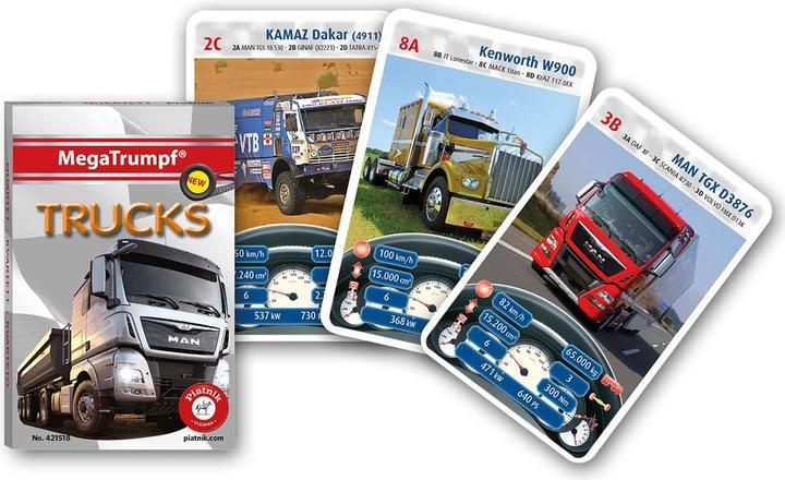 Actual product image Piatnik Quartet trucks (French, Italian, German, English)