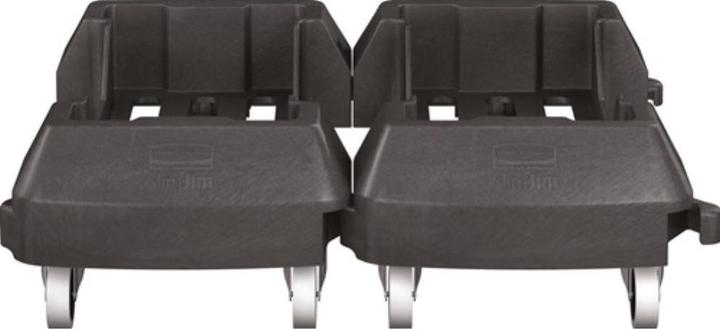 Produktbild Rubbermaid Fahrwagen mit 4 Lenkrollen Wertstoffsammler 60 l schwarz (60 l)