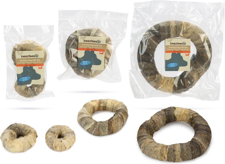 Actual product image Beeztees Beef skin ring (Dog chew toy)