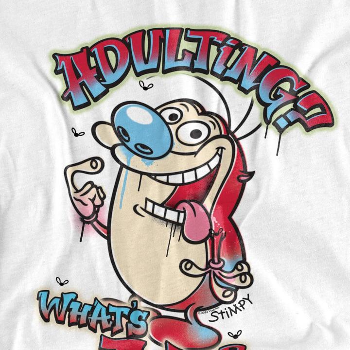 Immagine prodotto Ren & Stimpy Adulting Whats That? Maglietta Adulto Unisex (L)