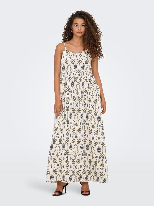 Image du produit Only Normal geschnitten Kleiner Stehkragen mit Knopfleiste Verstellbare Träger Langes Kleid Kleid (S)