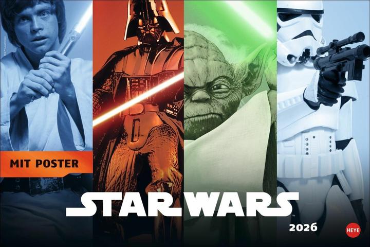 Actual product image Star Wars Broschur XL Kalender 2026 (Hardcover, German)