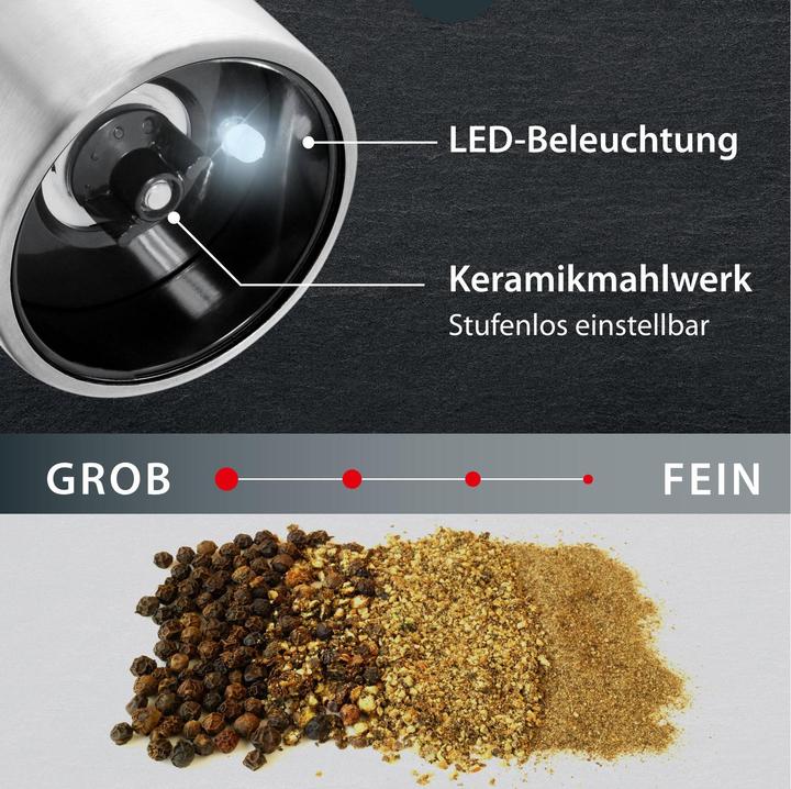 Immagine prodotto ADE Sale, Macina pepe Elettrica / Macina pepe KG 1900 (Pepe, Sale)
