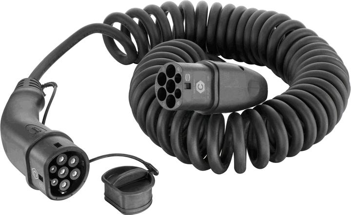 Productafbeelding Harting E-car spiraal oplaadkabel (Type 2, 22 kW, 32 A, 5 m)