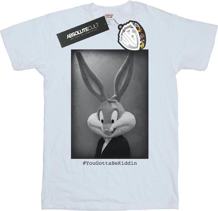 Actual product image Looney Tunes Mens Bugs Bunny Yougottabekiddin T-Shirt (M)
