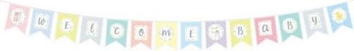 Actual product image Artebene Garland Welcome Baby 3m letters HxW