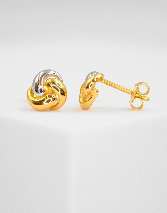 Produktbild Muau Ohrstecker (750, 18 K Gelbgold, Weissgold)