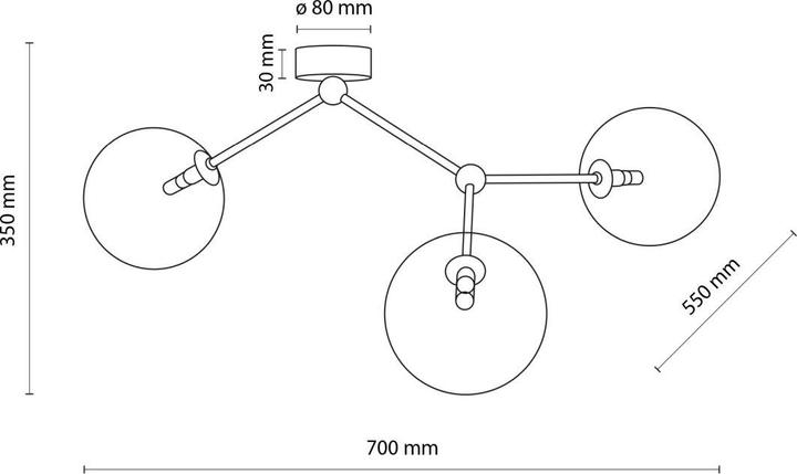 Image du produit Licht-Erlebnisse Deckenlampe Vinza (G9)