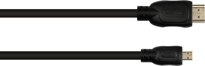 Produktbild Good Connections Anschlusskabel HDMI 2.0b, Stecker (Typ A) an Mirco Stecker (Typ D), 4K / UHD @60Hz, 18 Gbit/s, vergo (2 m, HDMI)