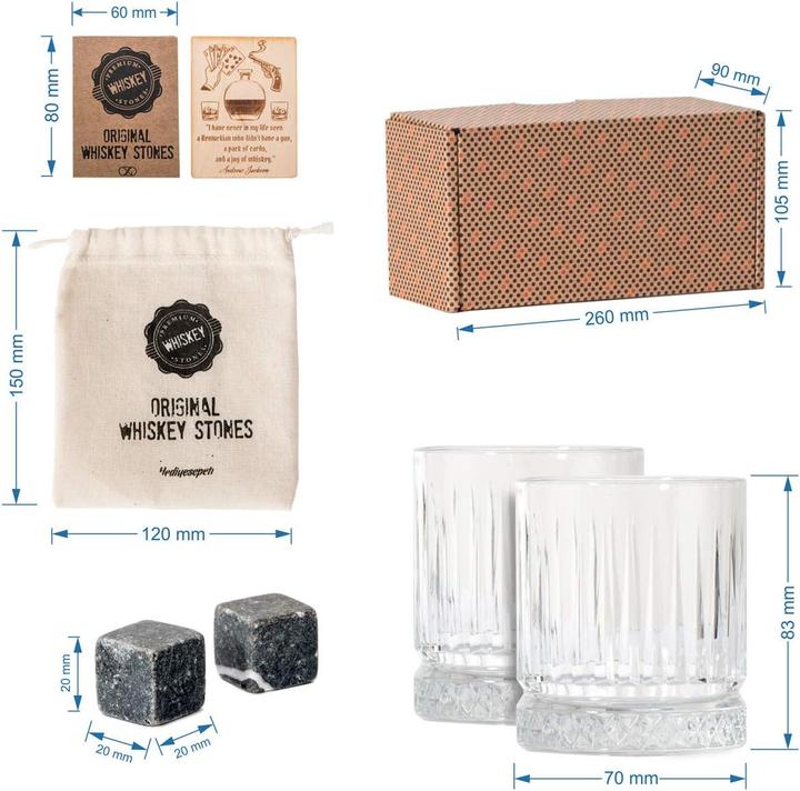 Actual product image Hediye Sepeti Whisky stones set (Whisky stones)