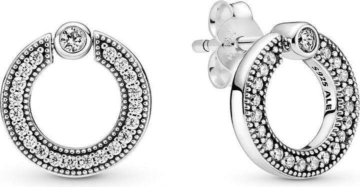 Produktbild Pandora Ohrstecker Pavé & Logo (Sterling Silber 925)