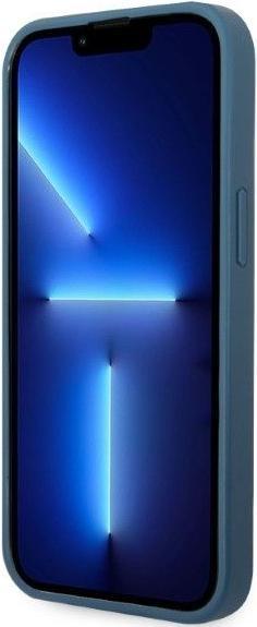 Produktbild Guess GUHCP13SP4TPB iPhone 13 mini 5,4" niebieski/blue hardcase 4G Triangle Logo Cardslot (Apple iPhone 13 mini)