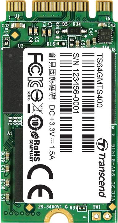 Produktbild Transcend Mts400 (64 GB, M.2 2242)
