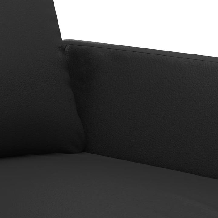 Immagine prodotto VidaXL Divano a 2 posti nero 140 cm in similpelle, colore (2 posti)