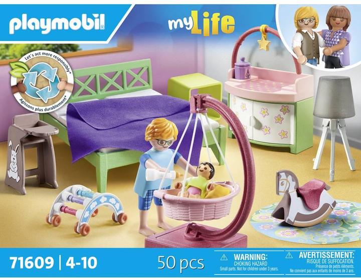Produktbild Playmobil Schlafzimmer mit Babyspielecke (71609, Playmobil My Life)
