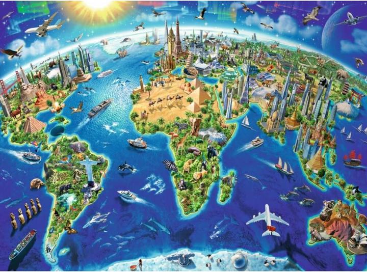 Immagine prodotto Ravensburger Grande, vasto mondo (200 pezzi)