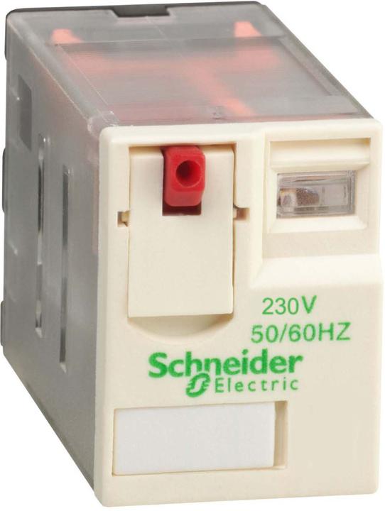 Actual product image Schneider Electric 14 pin plug in relay 230Vac coil 6A 4PDT