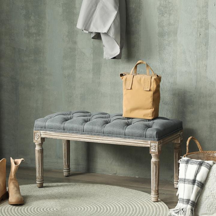 Image du produit Homcom Banc rembourré de style vintage (81 cm)