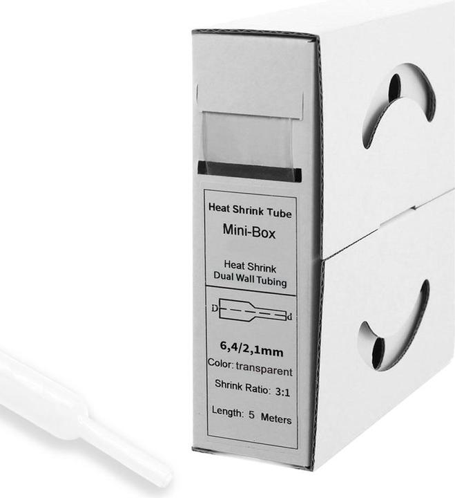 Actual product image Offgridtec Heat-shrink tubing with transparent adhesive Ratio 3:1 (1 x)