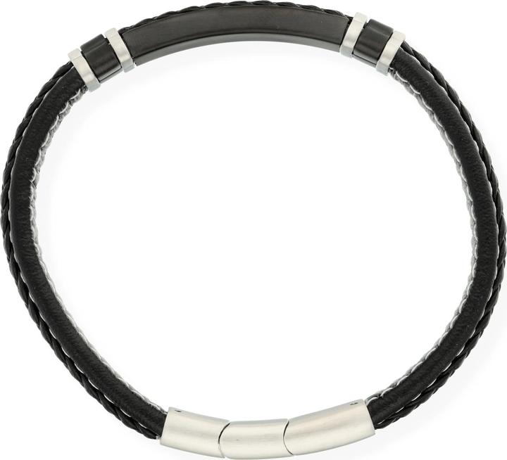 Actual product image Carat Cool (0.90 cm, Stainless steel/leather)