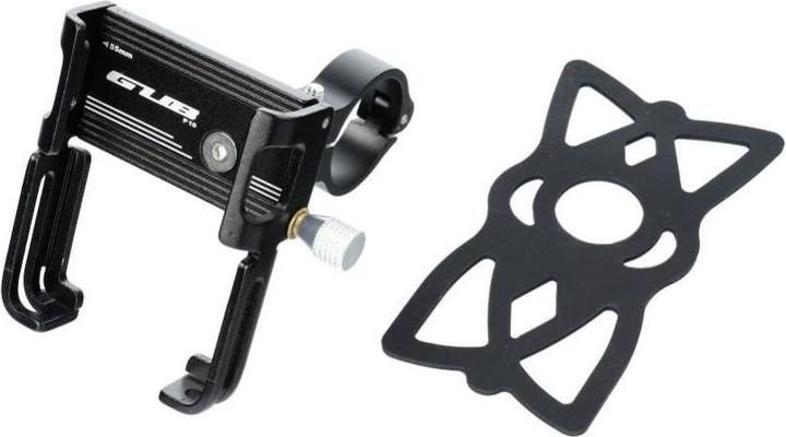 Immagine prodotto Partner Telecom Bicycle accessory Gub GUB bike holder for mobile phone + silicone bandage P10 Aluminium black