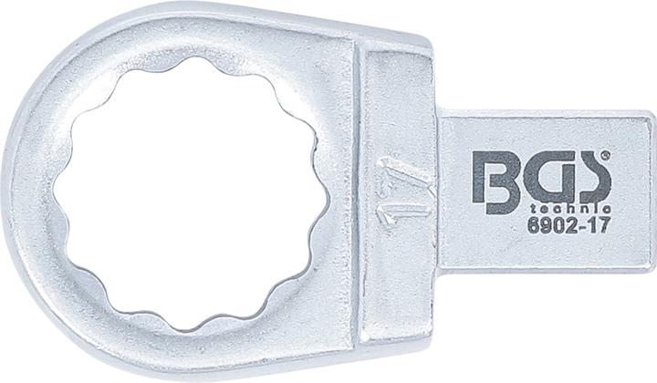 Produktbild BGS Einsteck-Ringschlüssel 17 mm Aufnahme 9 x 12 mm (17 mm)