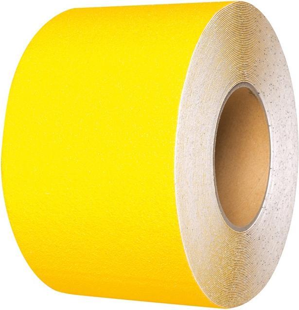Image du produit Moravia Tapis antidérapant 100 mm jaune de sécurité, autocollant, rouleau de 18 m
