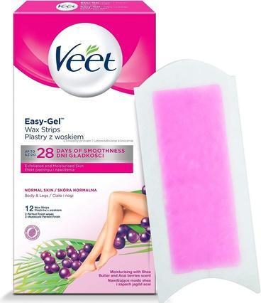 Image du produit Veet bandes de cire dépilatoire pour peau normale 12pcs. (12 x)