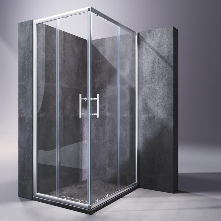 Produktbild SONNI Eck-Duschkabine 120*90*185 cm, ohne Duschwanne (120 cm, 90 cm, 185 cm)