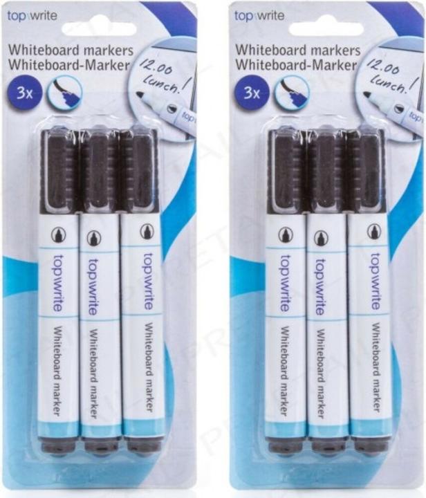 Actual product image Topwrite Whiteboard Marker Set of 3 (Black, 3 x)