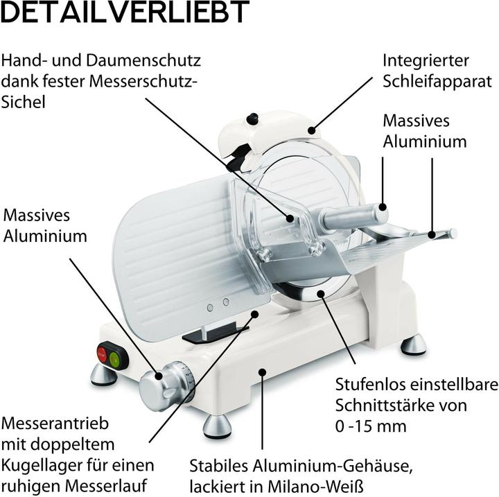 Immagine prodotto ADE Affettatrice elettrica per tutti gli usi KA1806