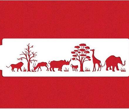 Produktbild Designer Stencils Safari Animals Stencil