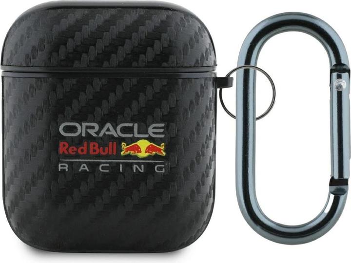 Image du produit Red Bull Case PU Carbon Logo for AirPods 1/2 black (Sac pour écouteurs)