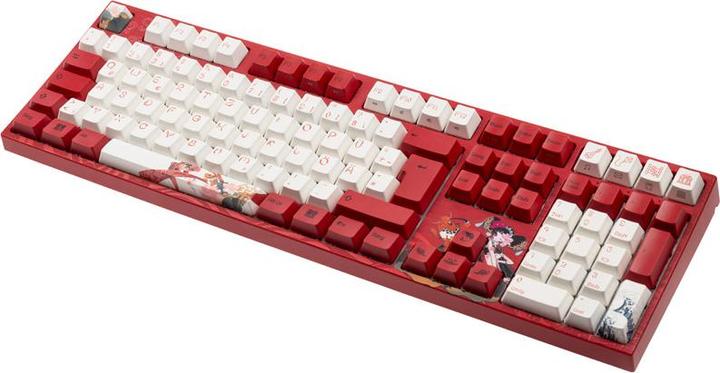 Produktbild Varmilo VEA109 Koi Gaming Tastatur, MX-Silent-Red, weisse LED (DE, Kabelgebunden)