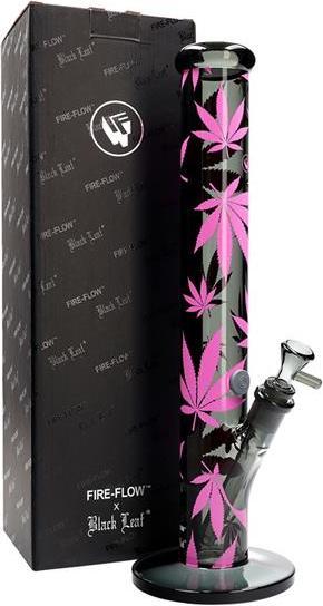 Produktbild Black Leaf Bong Glas Pink Cannaleaf, 40cm