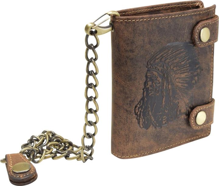 Produktbild Greenburry Vintage Indian Geldbörse Leder 10 cm