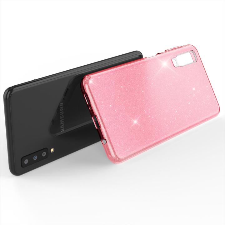 Actual product image Nalia Glitter mobile phone cover (Samsung Galaxy A7 (2018))