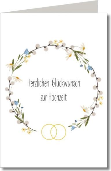 Produktbild Keitcards Vermählungskarte herzlichen Glückwunsch zur Hochzeit
