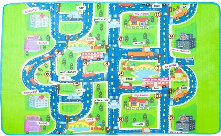 Image du produit Ikonka Tapis en mousse pédagogique pour enfants Rue 160x130cm (160 x 130 cm)