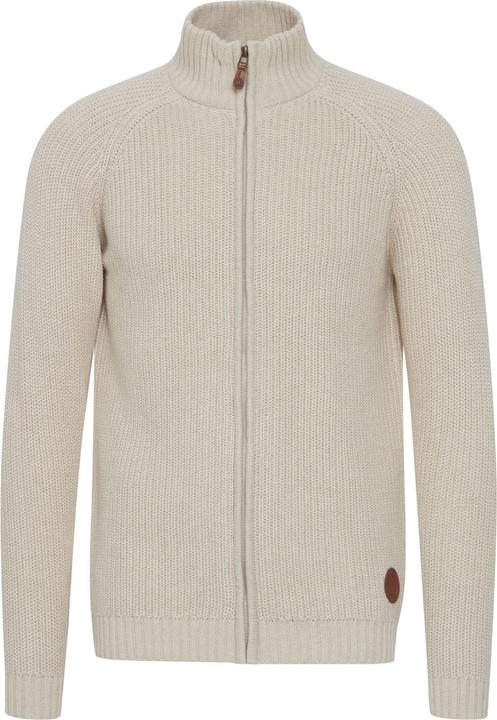 Actual product image Solid Xenos Men's Cardigan Chunky Knit Jacket With Funnel Neck Made Of 100% Cotton (XXL)