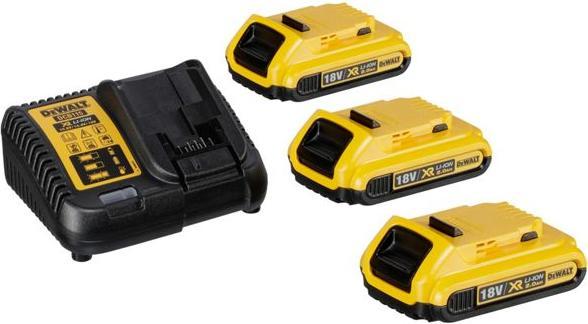 Produktbild DeWalt DEVAL Ladegerät DCB115 + 2x2,0Ah DCB115D3 (18 V)