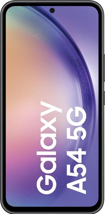 Actual product image Samsung Galaxy A54 5G (128 GB, Awesome Graphite, 6.40", Dual SIM, 50 Mpx, 5G)