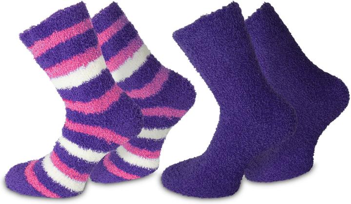 Normani Kuschel-Socken Ringel (2er Pack, 36 - 41)