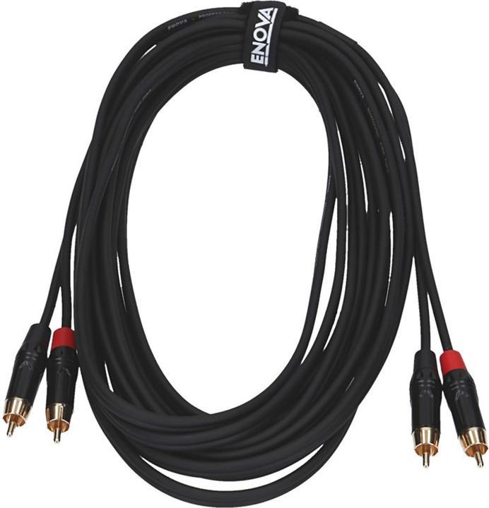 Produktbild Enova Cinch Kabel RCA, rot/schwarz, 3m, Stereo (3 m)