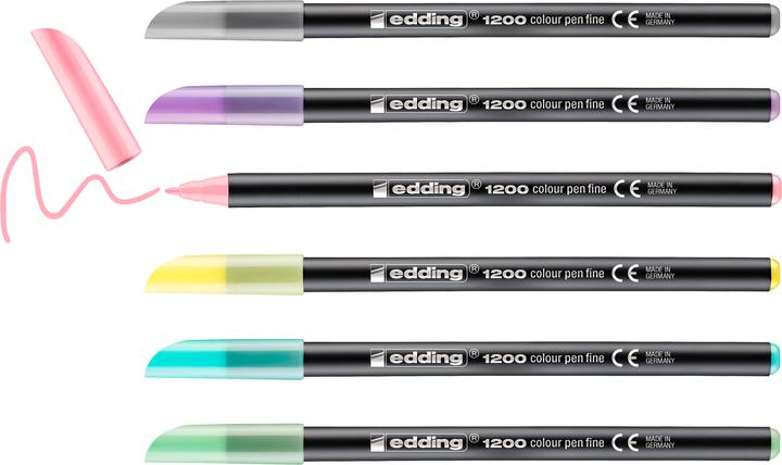 Actual product image Edding 6 e-1200 Bibi & Tina felt tip pens assorted colours (Multinational, 6 x)